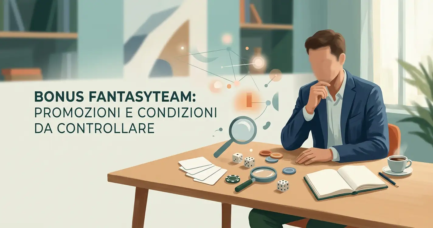 Illustrazione editoriale astratta sul controllo delle condizioni di un bonus casino